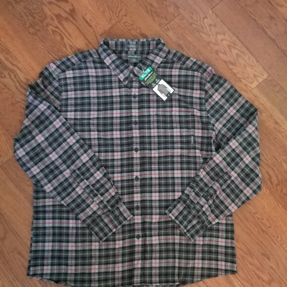 NWT XL  Eddie Bauer plaid flannel shirt - Picture 1 of 7